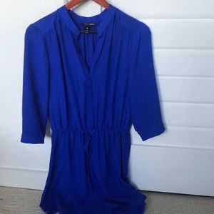 Royal blue mini dress